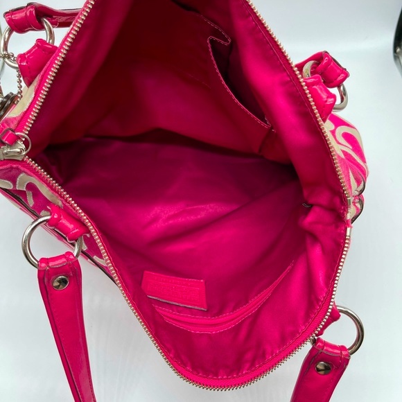 Coach Poppy Signature Metallic Glam Tote - Picture 8 of 9